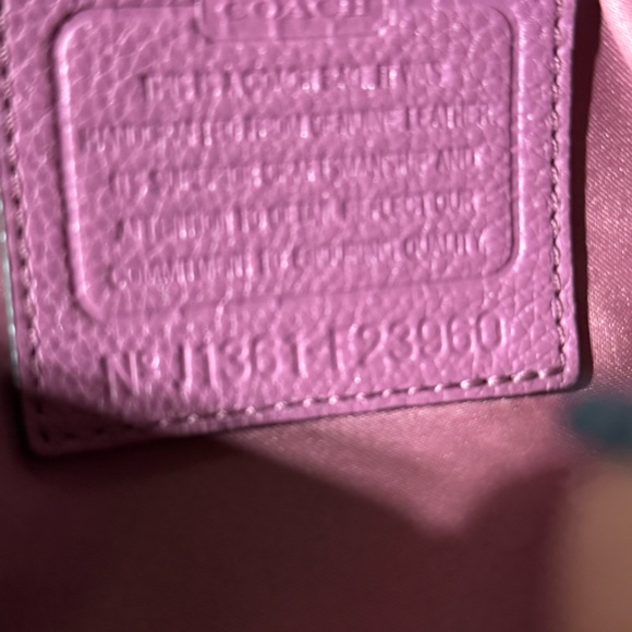 Coach Avery Fuchsia Leather Hobo Bag - Picture 3 of 11